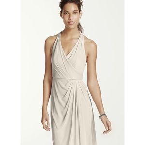 Long Mesh T-strap Back Halter